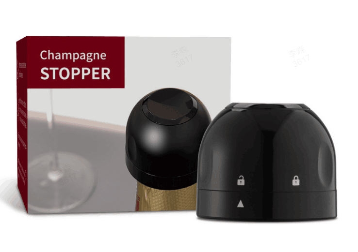 Wine & Champagne Stopper – Twist-Lock Seals Freshness, Keeps Bubbles Alive for Days