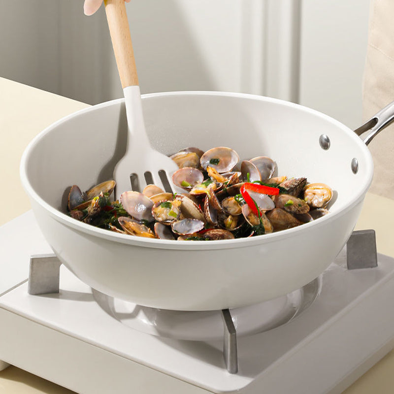 Ceramic Non-Stick White Cooking Pot