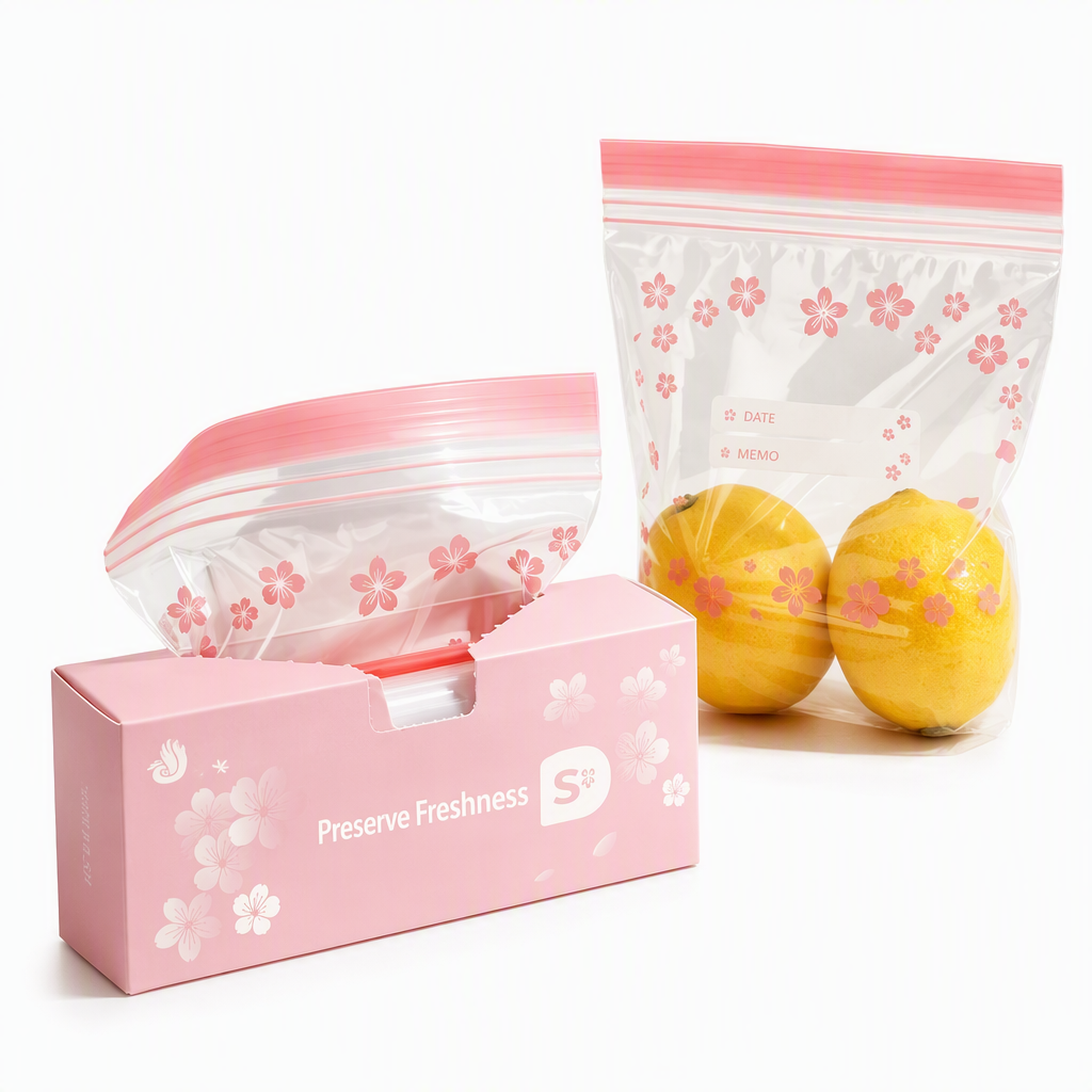 Transparent Food-Grade Double-Seal Bags – Leakproof, Fresh-Keeping, Sturdy