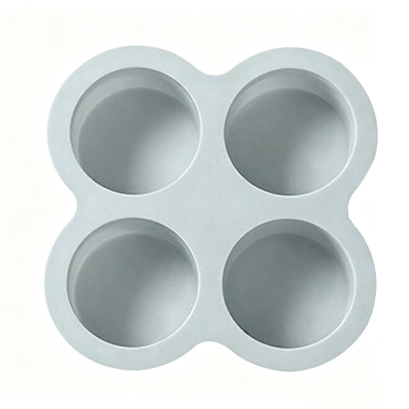 4-Cavity 4-Inch Silicone Cake Mold – Instant Out Release, Heat-Resistant Flexible Design & One-Piece Durable Build – for Rainbow Cake, Pizza & Air Fryer Baking