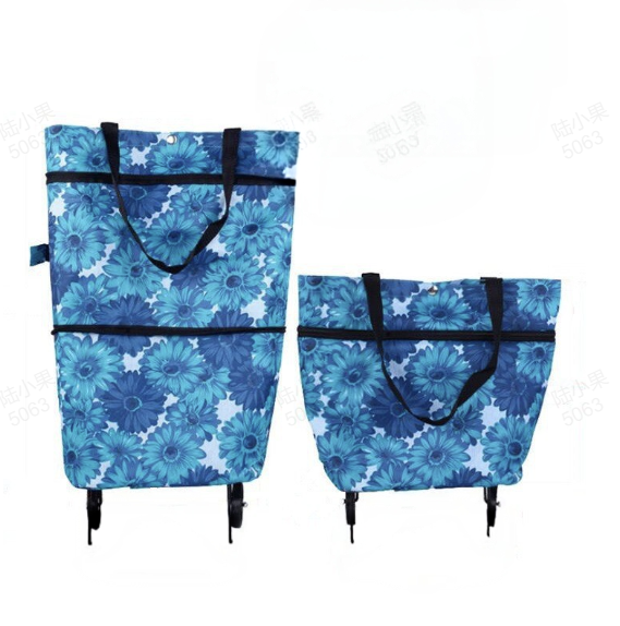 Foldable Grocery Cart Bag – The Rolling Shopping Bag That Saves Your Back
