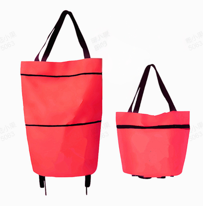 Foldable Grocery Cart Bag – The Rolling Shopping Bag That Saves Your Back