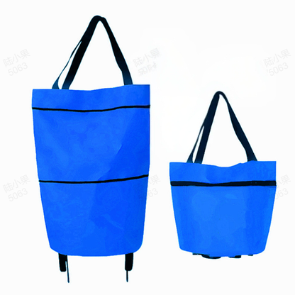 Foldable Grocery Cart Bag – The Rolling Shopping Bag That Saves Your Back