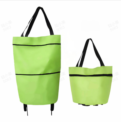 Foldable Grocery Cart Bag – The Rolling Shopping Bag That Saves Your Back