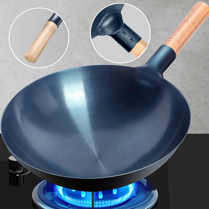 Uncoated Non-Stick Iron Wok