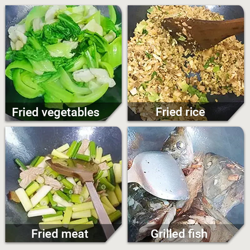 Uncoated Non-Stick Iron Wok