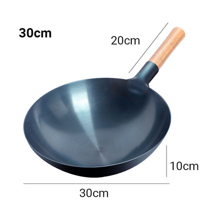 Uncoated Non-Stick Iron Wok