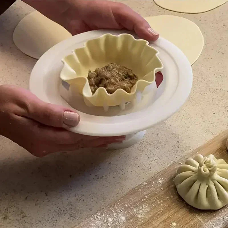 ABS Dumpling Maker Mold, Non-Stick Easy Demold Kitchen Gadget for Seamless Baozi Dumplings