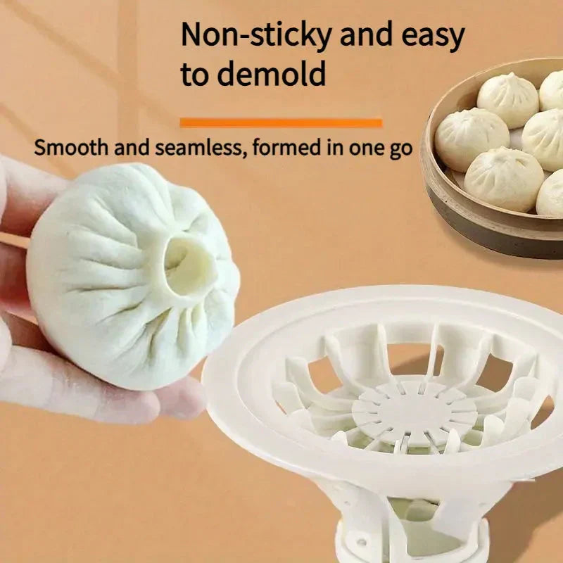 ABS Dumpling Maker Mold, Non-Stick Easy Demold Kitchen Gadget for Seamless Baozi Dumplings