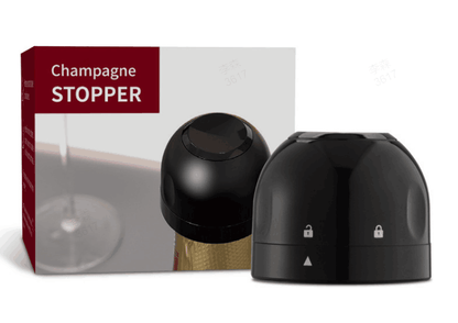Wine & Champagne Stopper – Twist-Lock Seals Freshness, Keeps Bubbles Alive for Days