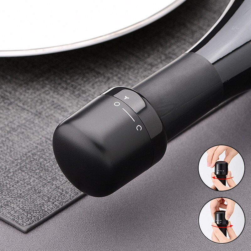 Wine & Champagne Stopper – Twist-Lock Seals Freshness, Keeps Bubbles Alive for Days