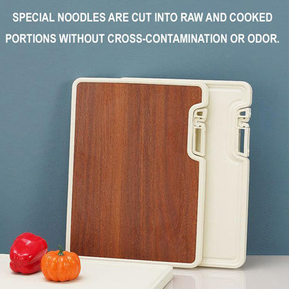Double Sided Cutting Board with Stand