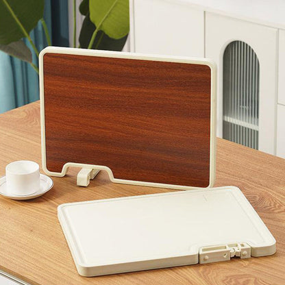Double Sided Cutting Board with Stand