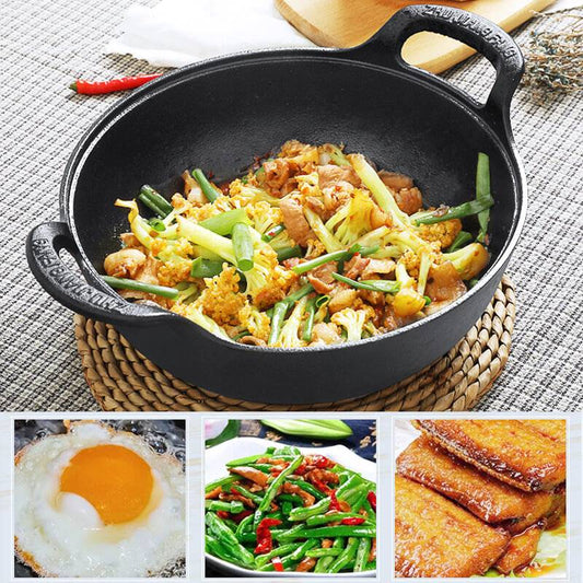 Uncoated Thick Iron Pot