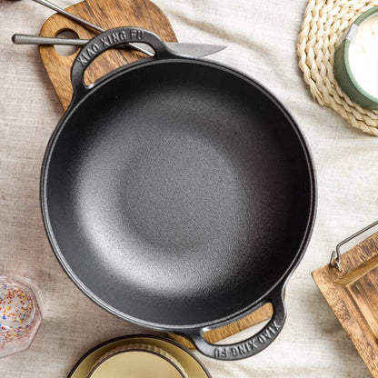 Uncoated Thick Iron Pot