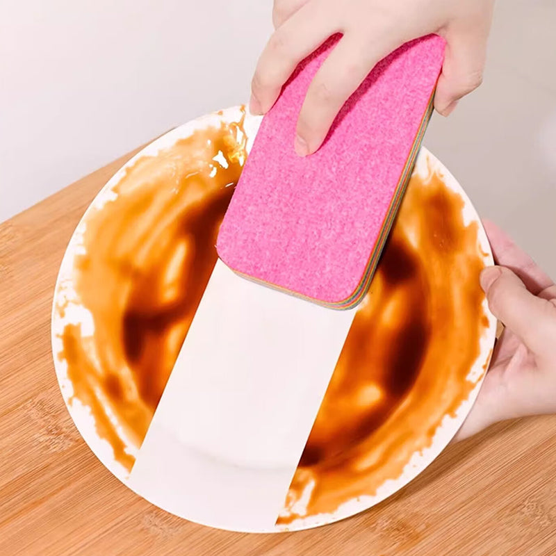 Multipurpose Microfiber 12-Layer Rainbow Tear-Off Kitchen Cleaning Rag
