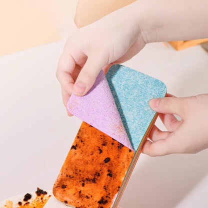 Multipurpose Microfiber 12-Layer Rainbow Tear-Off Kitchen Cleaning Rag
