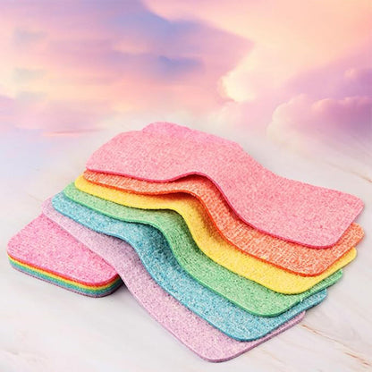 Multipurpose Microfiber 12-Layer Rainbow Tear-Off Kitchen Cleaning Rag
