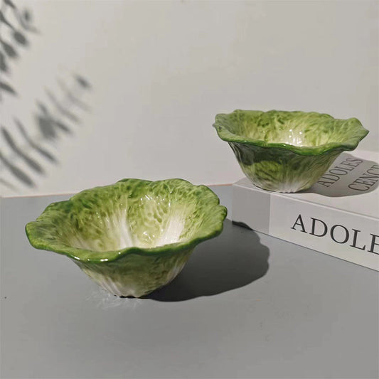 Cabbage Ceramic Art Dinner Plates