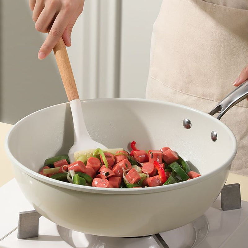 Ceramic Non-Stick White Cooking Pot