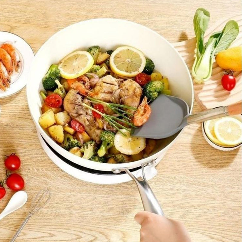 Ceramic Non-Stick White Cooking Pot