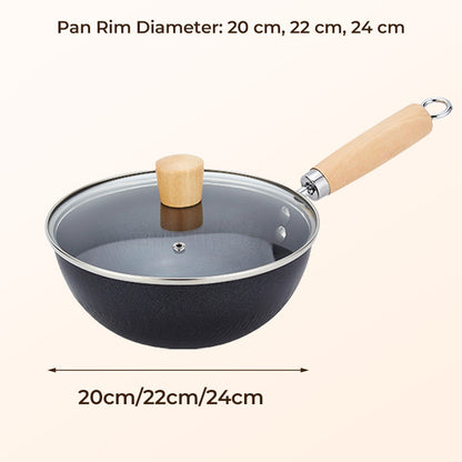 Fish Scale Pattern Flat Bottom Non-Stick Pan