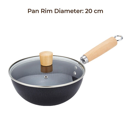 Fish Scale Pattern Flat Bottom Non-Stick Pan