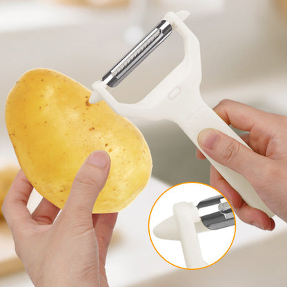 2-in-1 Dual-Head Peeler and Shredder