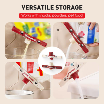 Kitchen Sealing Clip — Moisture-Proof, Double Serration, Smooth Pouring