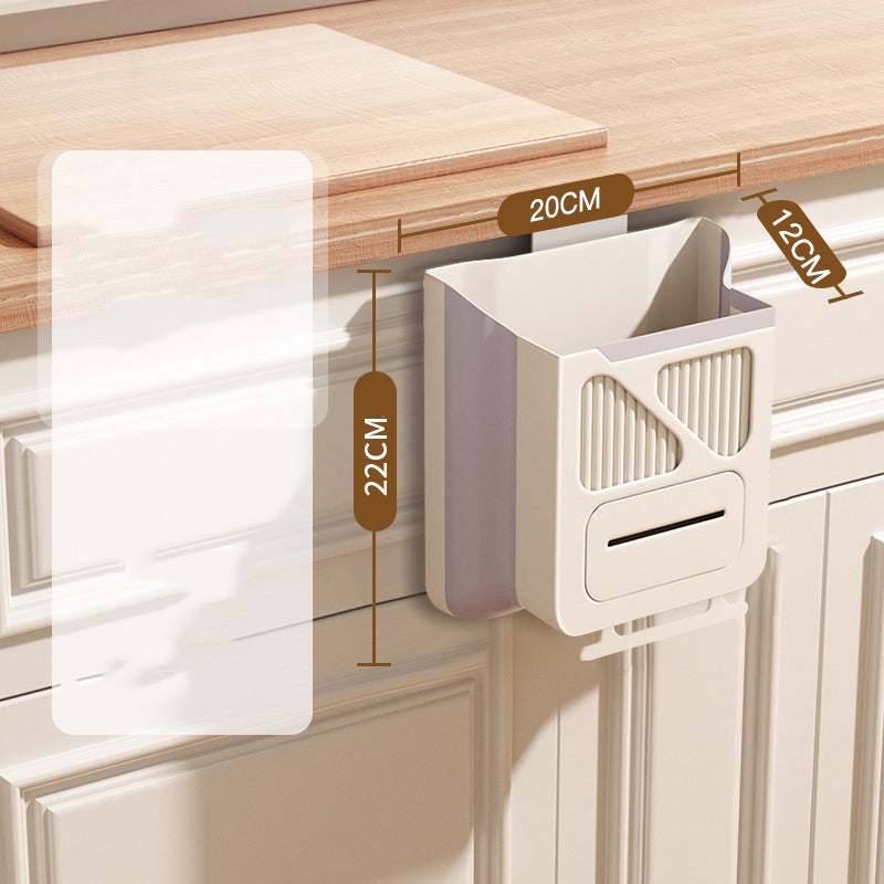 Foldable Hanging Trash Can – Space Saving, Leak Proof & Easy to Clean