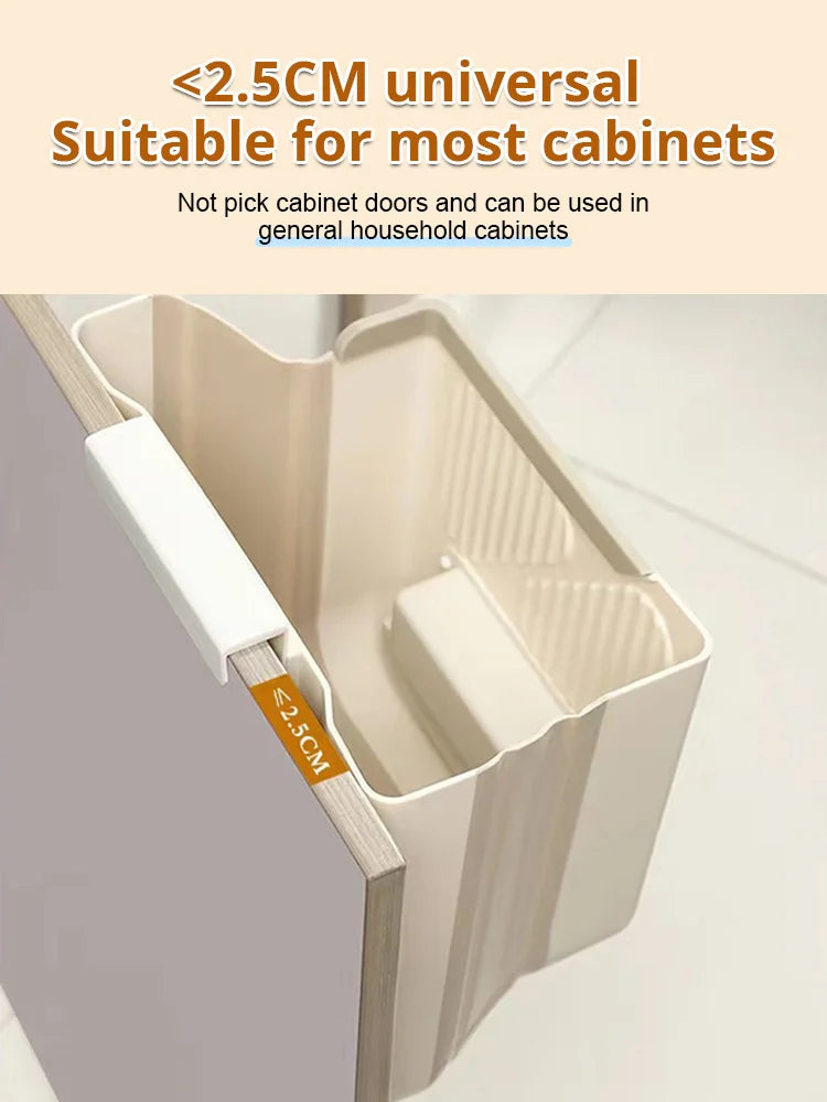 Foldable Hanging Trash Can – Space Saving, Leak Proof & Easy to Clean