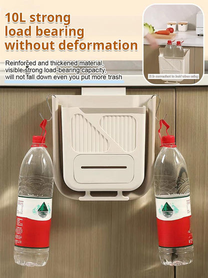 Foldable Hanging Trash Can – Space Saving, Leak Proof & Easy to Clean