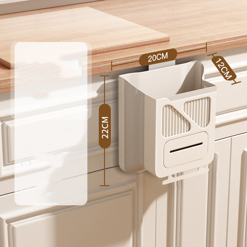 Foldable Hanging Trash Can – Space Saving, Leak Proof & Easy to Clean