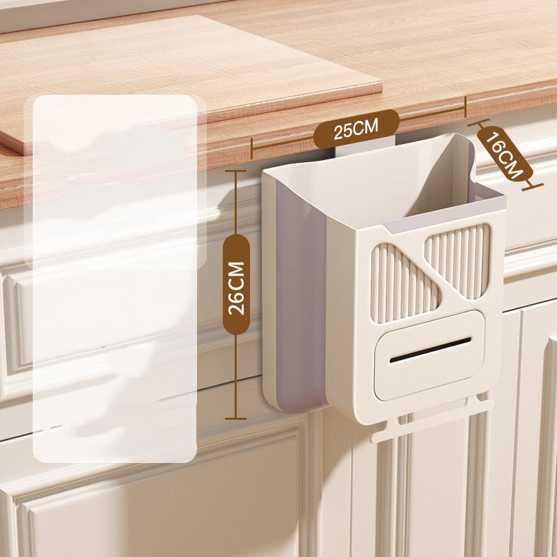 Foldable Hanging Trash Can – Space Saving, Leak Proof & Easy to Clean