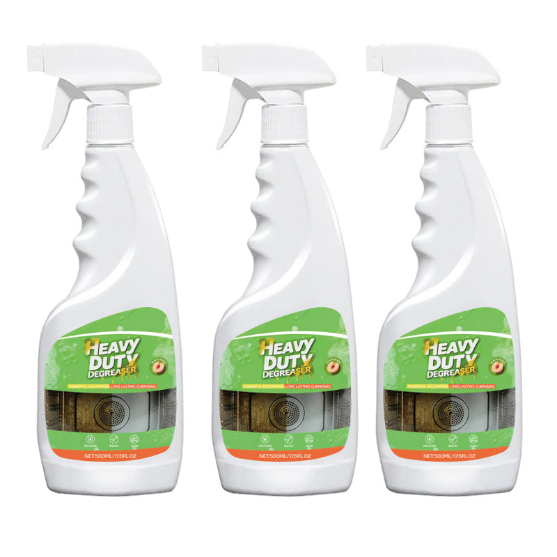 Heavy-Duty Kitchen Degreaser Spray – Fast-Acting Grease Melter, for Range Hoods & Refreshing Peach Aroma – One Spray, Spotless Kitchen