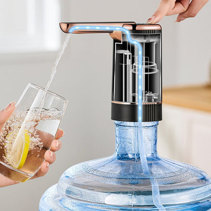 Foldable Electric Water Pump Dispenser – Portable USB Water Transfer Pump, Universal Fit for 2-5 Gallon Jugs, Camping & Home Water Dispensing
