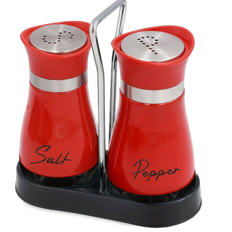 Penguin Design Salt and Pepper Shaker Set, Transparent Glass Bottom Seasoning Dispenser, Large‑Mouth Refillable Spice Container for Kitchen Countertop