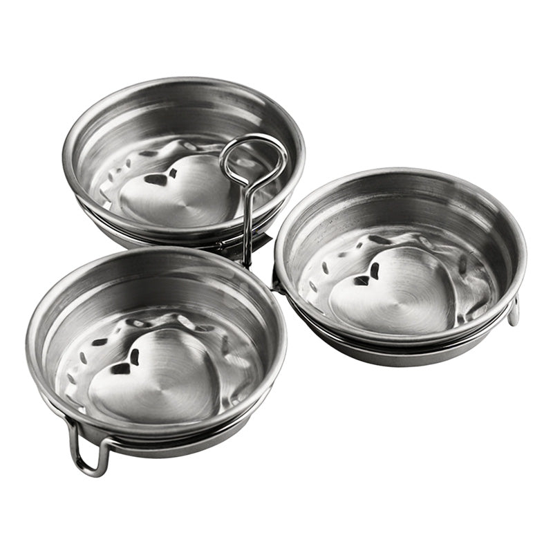 3-in-1 Stainless Steel Egg Poacher – Poach, Steam, Bake – 304 Steel, Non-Stick Release, One Pan, Endless Breakfasts