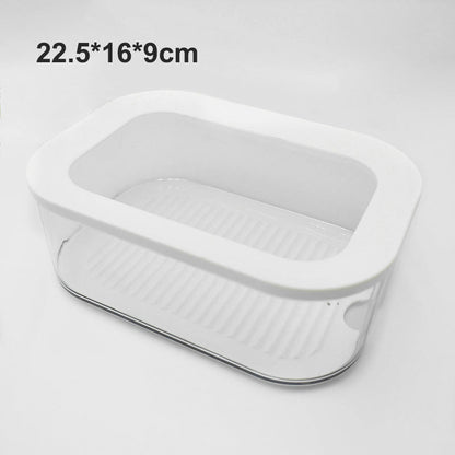 Clear Fridge Storage Container with Lid – Transparent Visibility, Stackable Design & 3 Size Options