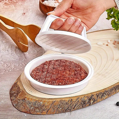 Burger Press – Uniform patties, fat‑draining plate & non‑slip grip