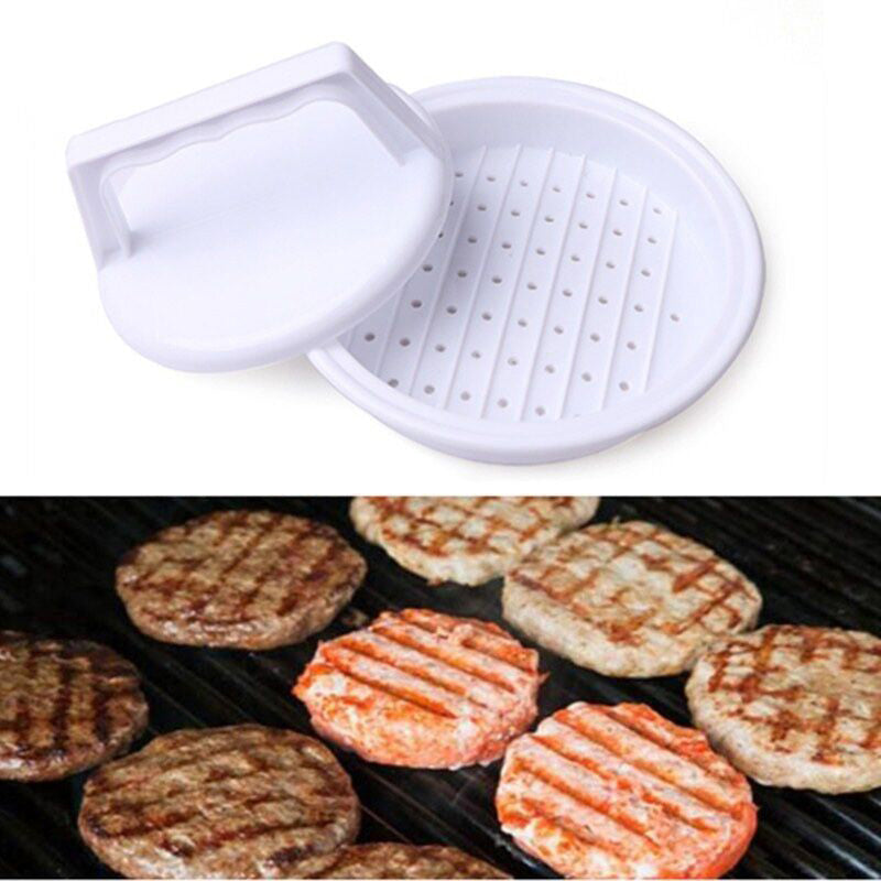 Burger Press – Uniform patties, fat‑draining plate & non‑slip grip