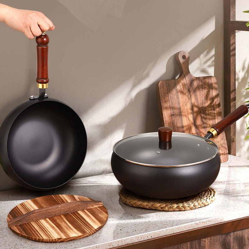 Cast Iron Dutch Oven Pot with Lid – Deep Cooking Pot for Stews, Soups & One-Pot Family Meals