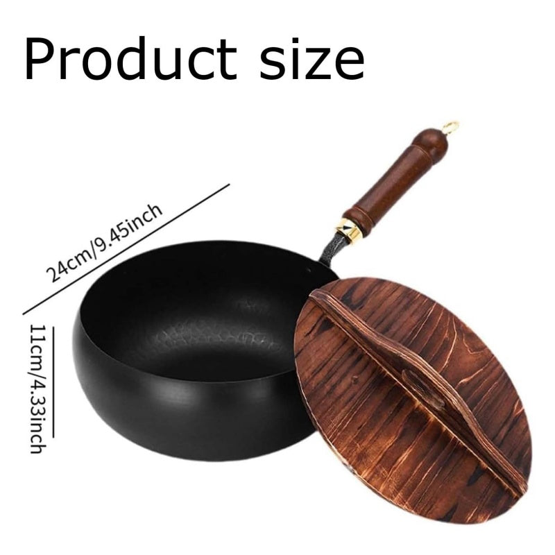 Cast Iron Dutch Oven Pot with Lid – Deep Cooking Pot for Stews, Soups & One-Pot Family Meals