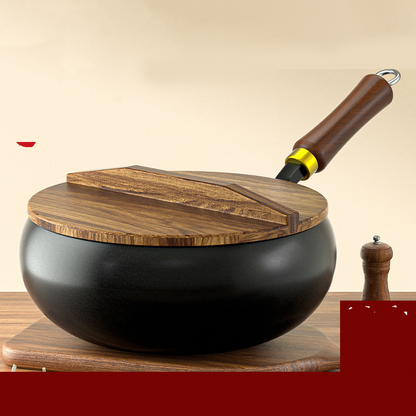 Cast Iron Dutch Oven Pot with Lid – Deep Cooking Pot for Stews, Soups & One-Pot Family Meals