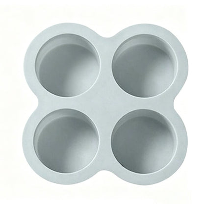 4-Cavity 4-Inch Silicone Cake Mold – Instant Out Release, Heat-Resistant Flexible Design & One-Piece Durable Build – for Rainbow Cake, Pizza & Air Fryer Baking