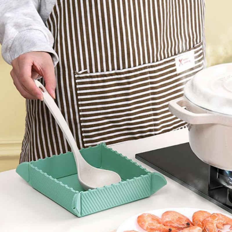 Magnetic Silicone Trivet | Foldable Pot Mat & Small Kitchen Tray