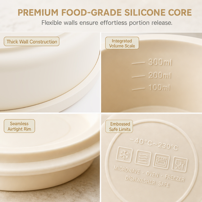 Portable Microwave Safe Bento Lunch Box White Food Preservation Container for Office Workers and Outdoor Picnic